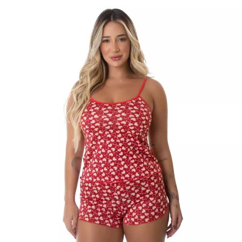 Kit 5 Pijamas Babydoll Micro Short – Conforto e Estilo para Todas as Noites