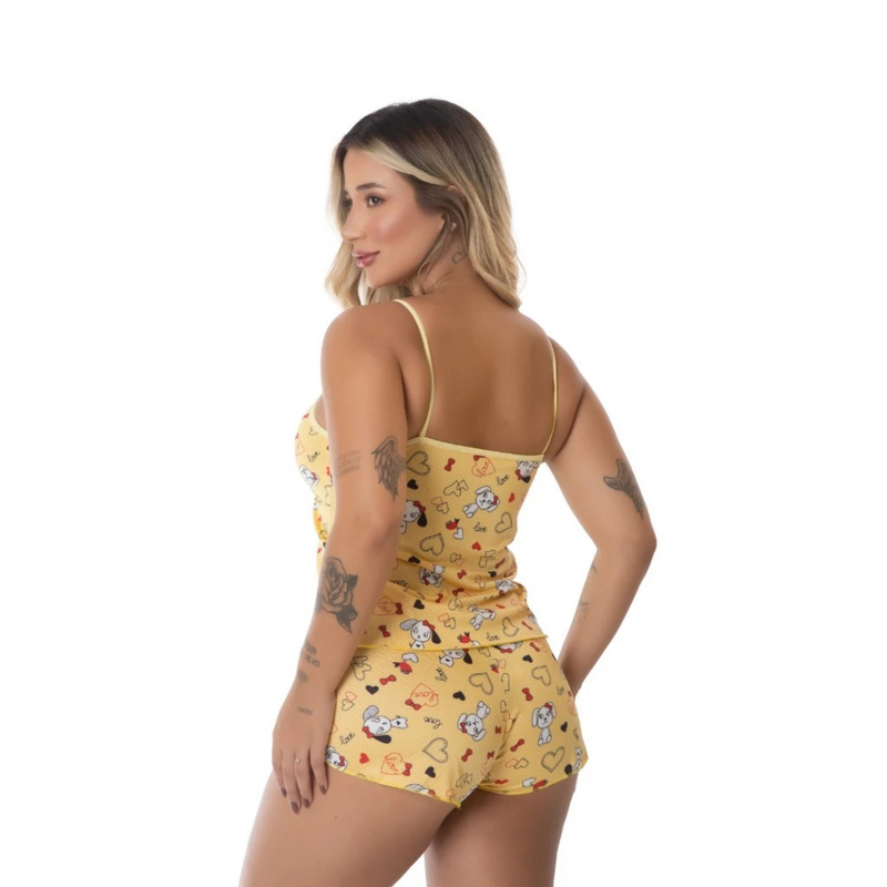 Kit 5 Pijamas Babydoll Micro Short – Conforto e Estilo para Todas as Noites