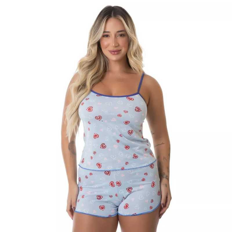 Kit 5 Pijamas Babydoll Micro Short – Conforto e Estilo para Todas as Noites